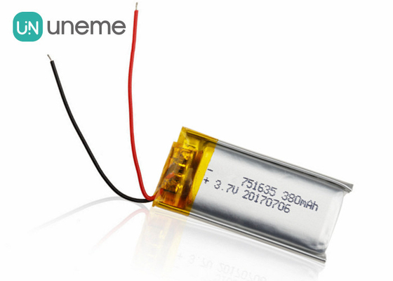 bloco da bateria do polímero do lítio de 16g 3.7V 760mAh para a máscara elétrica 751635-2P UN38.3