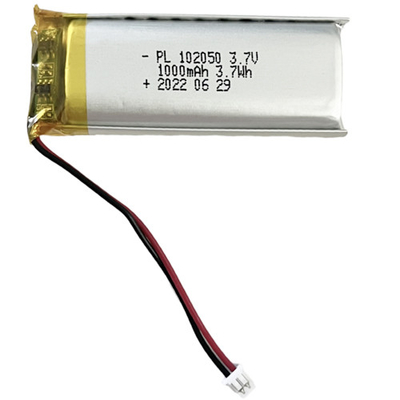 bateria recarregável 102050 do polímero do lítio de 3.7V 1000mAh para produtos de beleza