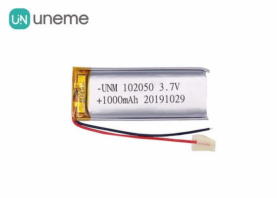 polímero IEC62133 personalizado bateria UN38.3 do lítio de 3.7V 1000mAh 102050 habilitado